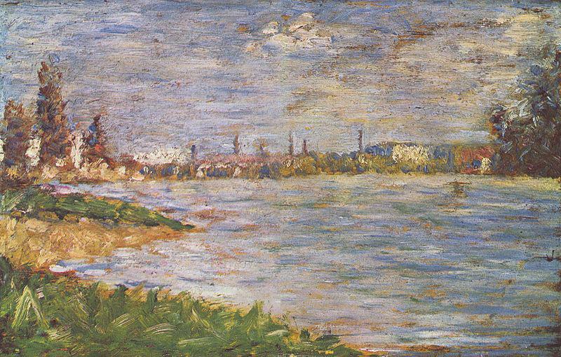 Georges Seurat Die beiden Ufer